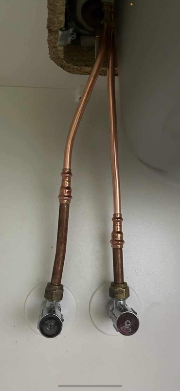 Copper Setup Under Bench